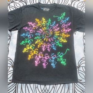 Grateful Dead Liquid Blue Bears T-Shirt M Medium Music Festival Tee